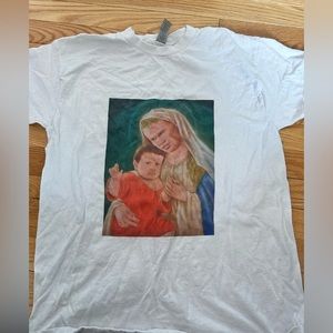 Oversized tee with Hasbulla and Haaland pic